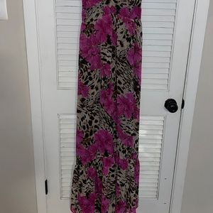 VS flowy floral maxi dress